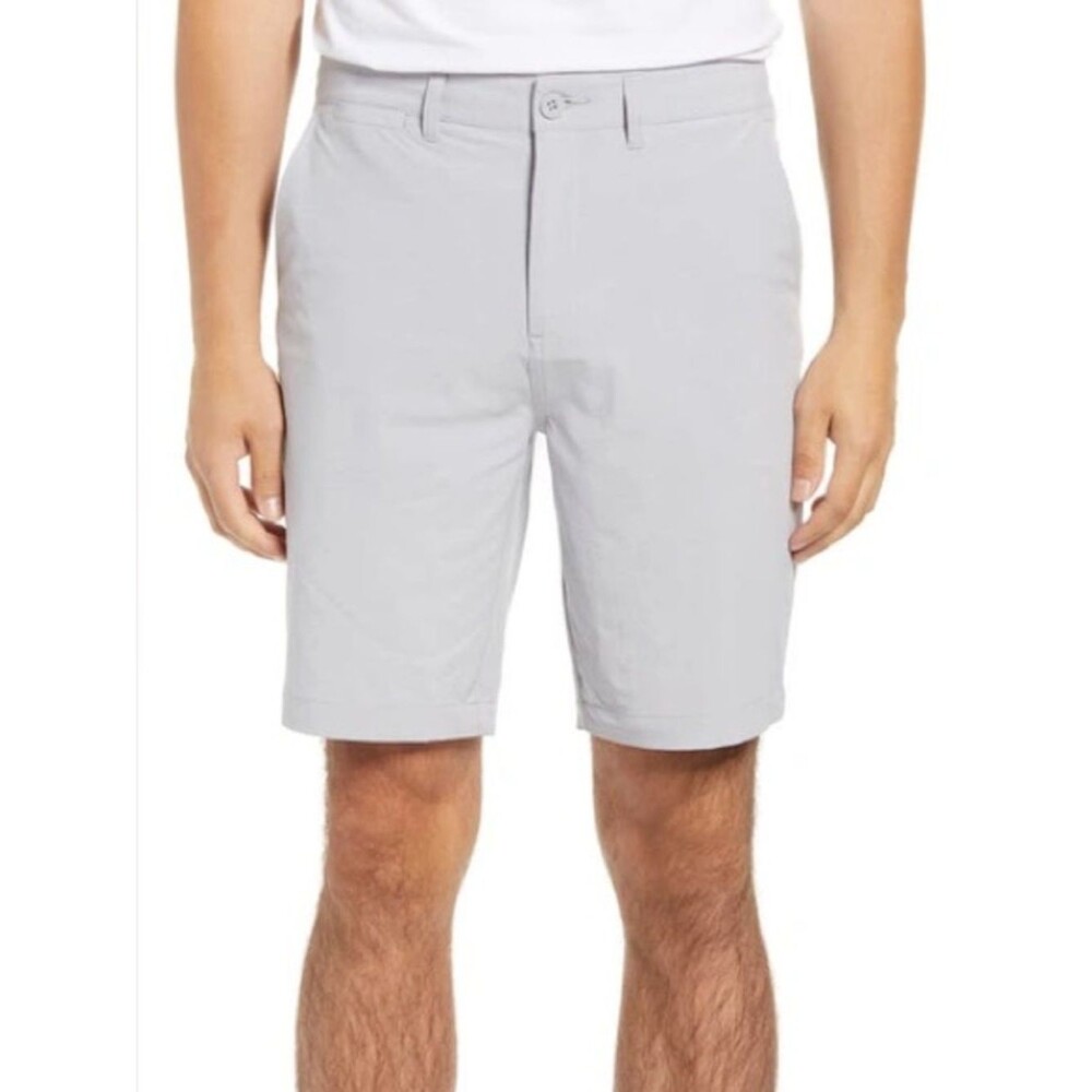 johnnie-O Men's Wyatt Prep-Performance Golf Shorts Khaki Beige Size 52